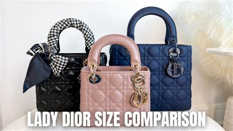 lady dior size small|Lady Dior small vs medium.